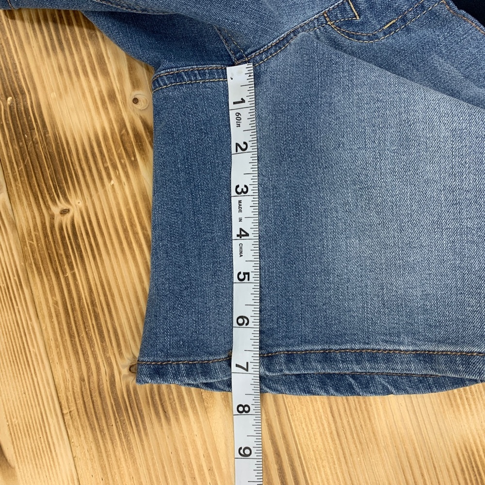 1822 Denim Evalyn Maternity Sustainable Roll Cuff Distressed Short Sz 27 - Picture 11 of 11